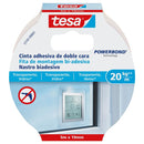 Cinta doble contacto 5mx19mm transparentes y vidrio 20 kg/m