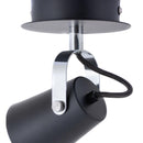 Aplique Aurus 1 Luz Metal Negro