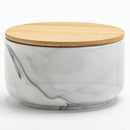Frasco Tapa Bambu Marmol