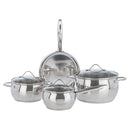 Bateria De Cocina 7 Piezas Acero Inoxidable Ace Plateado