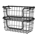 Canasto Metal Negro Apilab Pdq