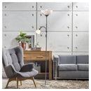 Lampara de Pie 173 cm 2 Luces 60 W