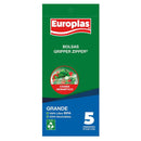 Pack 5 Bolsas Europlas Zipper Hermeticas Transp.S 3 Lt.