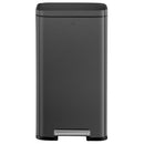 Basurero de Bolsa 50x70 cm 30 Litros Metal Negro Mate