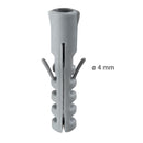 Tarugo Con Tornillo 5 Mm 25 Unidades