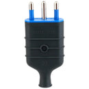 Enchufe Macho Volante 2P+T 16 A Negro