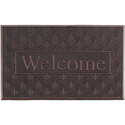 Limpiapies Welcome 45x75 cm Caucho Gris