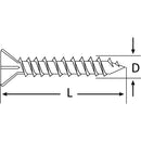 Tornillo Roscalata Fibrocemento 1 Pulg 6 Mm 500 Unidad(Es)