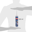 Silicona Multiuso Vidrio Y Aluminio 300 Ml Tansparente