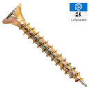 Set Tornillo Turbo/Tapas Madera Madera 30 mm 3.5 mm 25 unidad(es)..