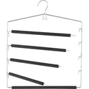 Colgador de ropa metal con 5 barras con espuma