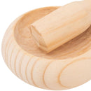 Mortero Pequeno Madera Natural