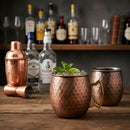 Set Vaso Cobre Moscow Mule Acero Inoxidable