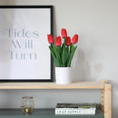 Planta Artificial Tulipan 36 Cm Rojo