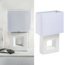 Lampara Mesa Ceramica Quad Blanco 11X29 Cm
