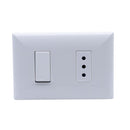 Enchufe + interruptor s17 Blanco