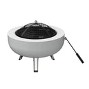 Brasero Parrilla 3 En 1 Acero 64,5X64,5 Cm