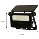 Reflector Solar Luz Neutra Negro 200 Lm