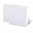 Pack 2 Panel Led Sobrepuesto Cuadrado Blanco 24W Luz Fria