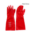 Guante Profesional De Pvc Talla Unica Rojo