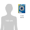 Foco Empotrado Basculante Metal Gris 50 W GU10 10 cm