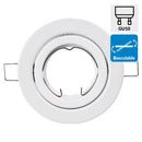 Foco Empotrado Basculante Metal Blanco 50 GU10 W 10 cm