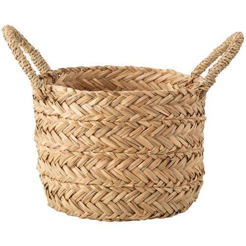 Canasto Decorativo Quilca Hierba Marina 25X25X17 Cm