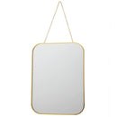 Espejo rectangulo 30x40 cm dorado