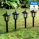 Pack 4 Estacas Solares Led 1 W Ip54 Luz Fria