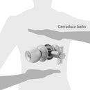 Cerradura bano inox