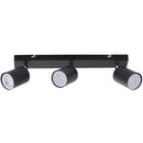 Barra Led Silo 3 Luces Metal Negro