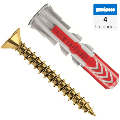 Tarugo Duopower 8mm + Tornillo 5x45mm 4 unidades