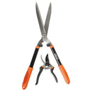 Kit De Tijera + Tijeron Para Jardin 2 Piezas Naranjo