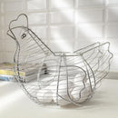 Gallinero Decorativo Cromado Gris para 6-12 Huevos