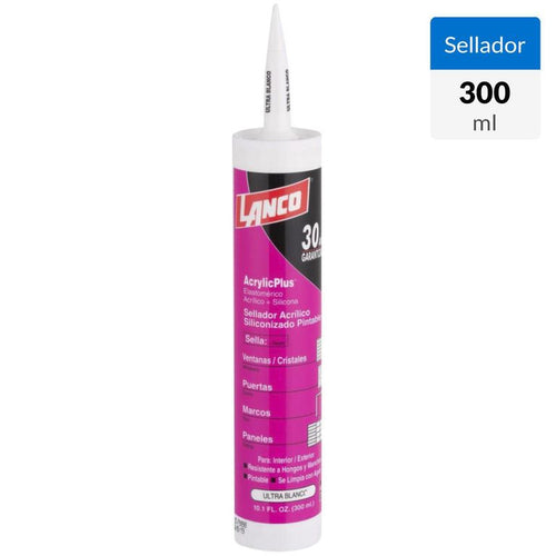 Sellador Multiuso Lanco 300 Ml Blanco Pintable Interior Exte