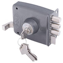 Cerradura de sobreponer 3 pitones gris 2201