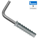 Tarugo sx5 +tornillo escuadra 5 unidades
