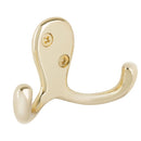 Gancho Percha Doble Zinc Dorado