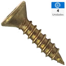 Tornillo Tirafondo Madera 1 4.2 mm 4 unidad(es)