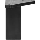 Pata cuadrada abs negra 40x100 mm