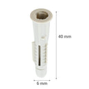 Tarugo De Nylon Multiuso M6 15 Unidades
