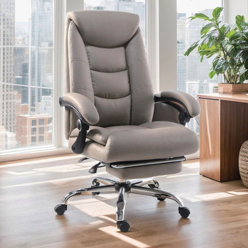 Silla Escritorio Ejecutiva Reposapies Arnold Cafe