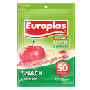 Pack De 50 Bolsas Hermeticas Colacion Transparente