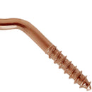 Cancamo abierto rosca madera N5 x 60 cobrizado 4unid