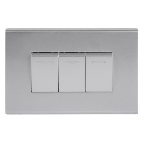Interruptor triple 9/32 10 A Clio Gris claro