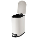 Papelero 10 Litros Metal Blanco Mate