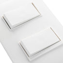 Interruptor doble 9/15 10 A Luzica Blanco