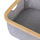 Canasto Tela Bambu 33X33X27
