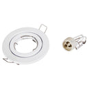 Foco Empotrado Basculante Metal Blanco 50 GU10 W 10 cm