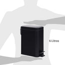 Basurero 5 Litros Metal Negro